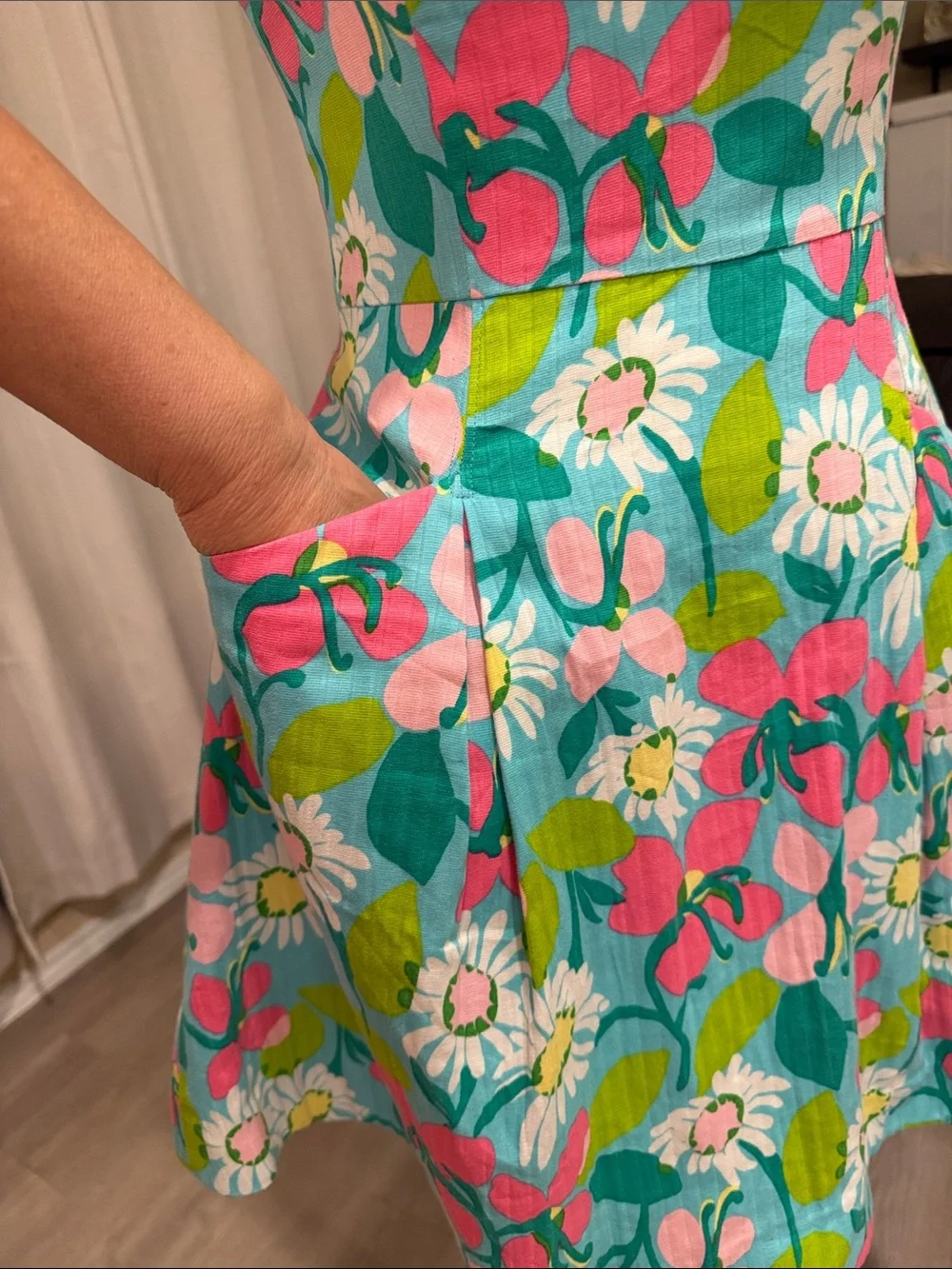 Lilly Pulitzer Turquoise Mini Dress. - Picture 2 of 16